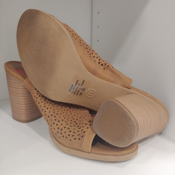 Jellypop Naomi Brown Slingback Chunky Heel Womens Open Toe Sandals: Size 11M - Picture 2 of 3